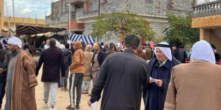أهالى شمال سيناء يتوافدون على لجان الاقتراع للتصويت في انتخابات مجلس النواب - وضوح نيوز