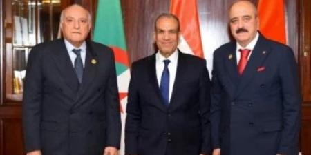 وزير الخارجية يعقد اجتماعاً ثلاثيا مع نظيريه الجزائري والتونسي لمناقشة الأوضاع في ليبيا - وضوح نيوز