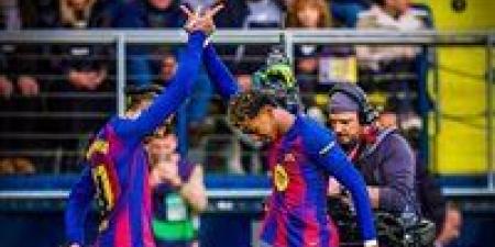 بطاقة حمراء وهدف ملغي.. برشلونة يتقدم على فياريال بهدف نظيف في الدوري الإسباني - وضوح نيوز