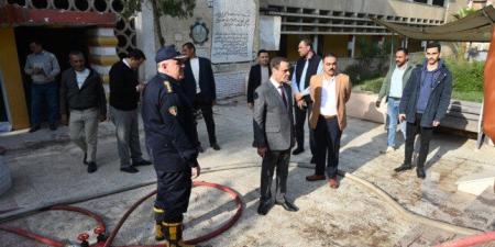 السيطرة الكاملة على حريق مدرسة طنطا الثانوية الزراعية دون حدوث إصابات - وضوح نيوز