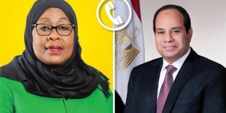 الرئيس السيسي يهنئ الرئيسة التنزانية بمناسبة فوزها في الانتخابات الرئاسية لولاية ثانية - وضوح نيوز