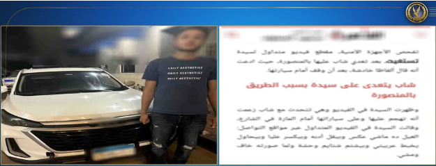 سائق في قبضة الأمن بعد تعديه على سيدة بالمنصورة