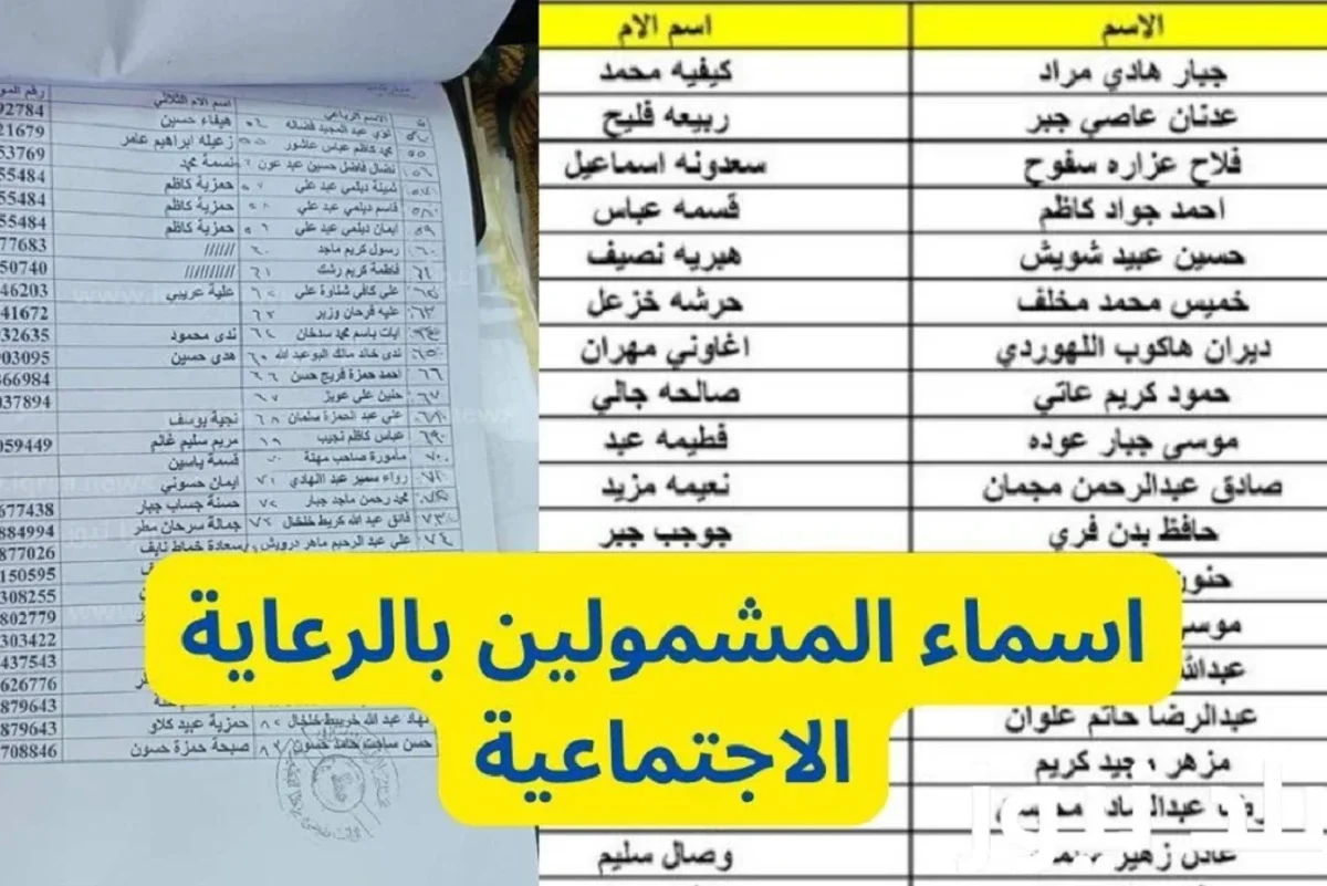 “متوفر الآن” Link الاستعلام عن اسماء المشمولين بالرعاية الاجتماعية 2025 بعموم العراق عبر منصة مظلتي