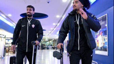 بعثة الزمالك تصل إلى زامبيا بعد رحلة استمرت طويلاً استعدادًا لمواجهة زيسكو في دور الكونفدرالية