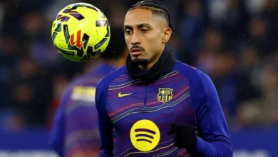 تكرار إصابات رافينيا يثير استياء مدرب برشلونة فليك