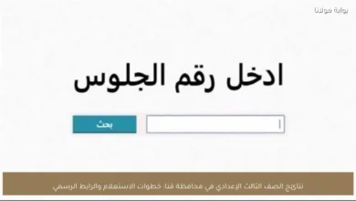 نتائج الصف الثالث الإعدادي في قنا.. خطوات الاستعلام ورابط الحصول على النتيجة الرسمي