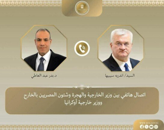 وزير الخارجية يناقش مع نظيره الأوكراني العلاقات الثنائية وتطورات الأزمة الروسية