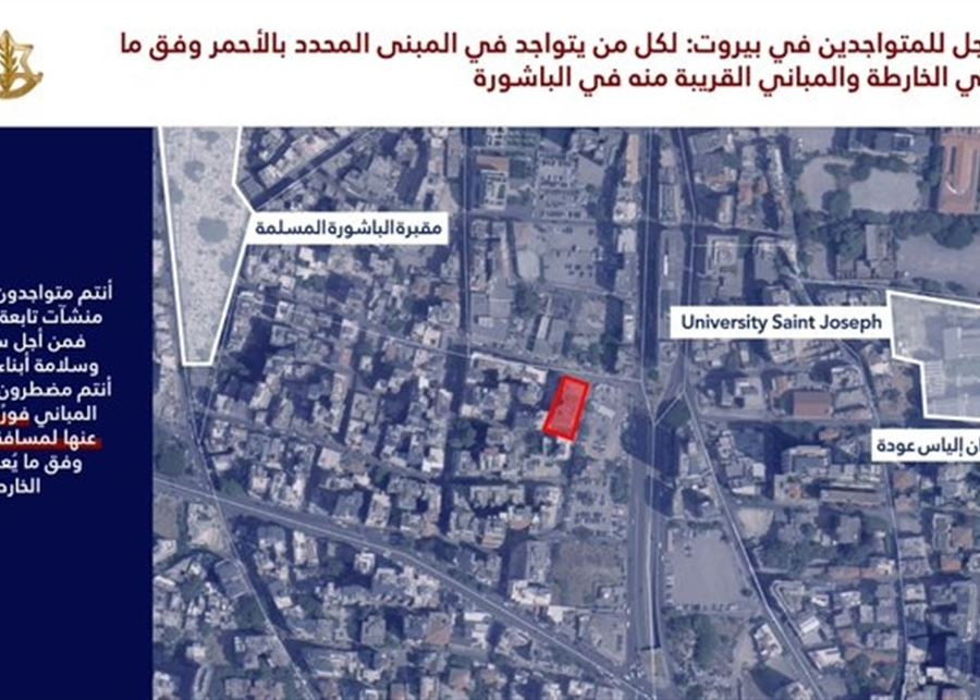 إنذار عاجل لسكان حي الباشورة في بيروت يحتم اتخاذ تدابير فورية لحمايتهم