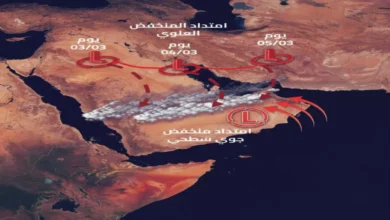 الأرصاد تُحذر من عاصفة مدمرة تضرب المملكة لمدة 5 أيام مع رياح بسرعة 60 كم وسيول جارفة