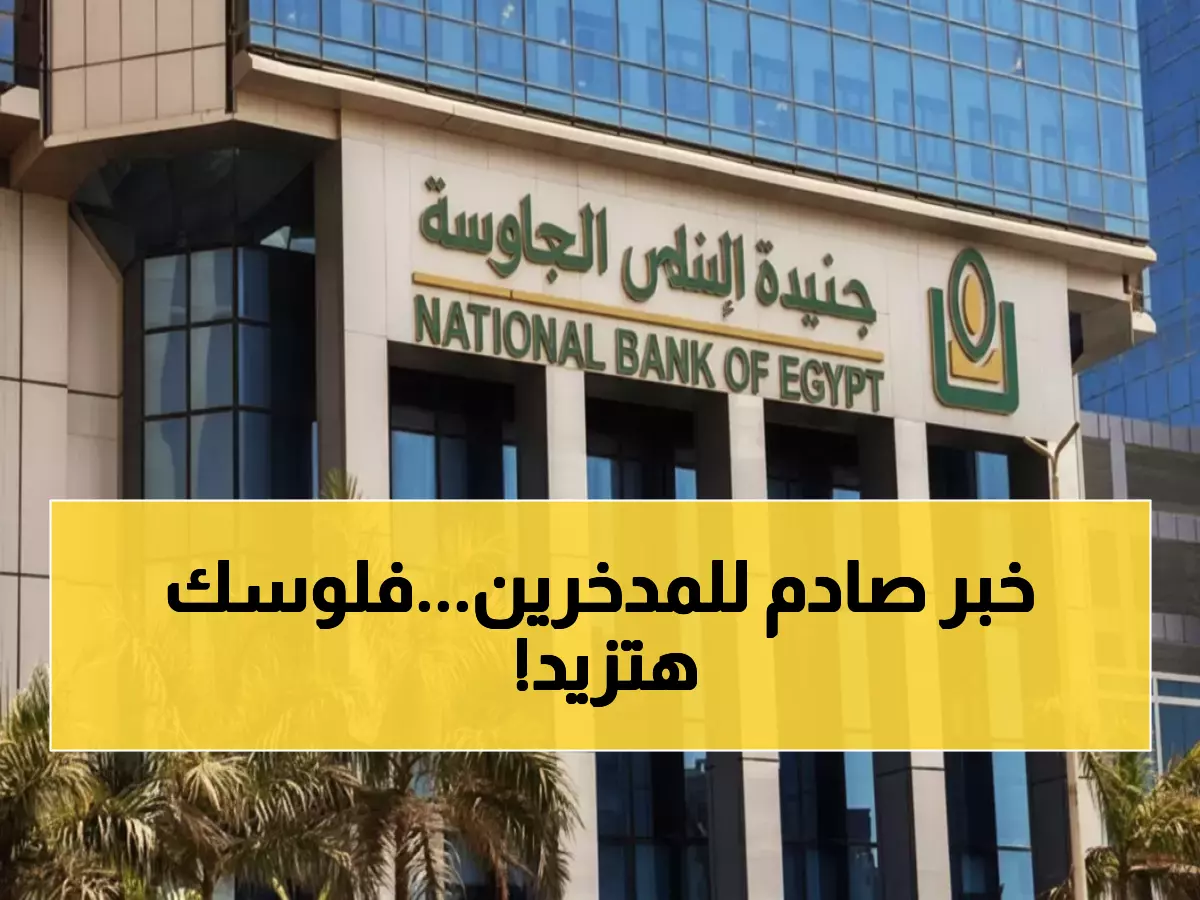 البنك الأهلي يطلق شهادة ادخار بعائد شهري 16%.. احسب أرباحك من 100 ألف جنيه بسرعة وبدون تعقيد