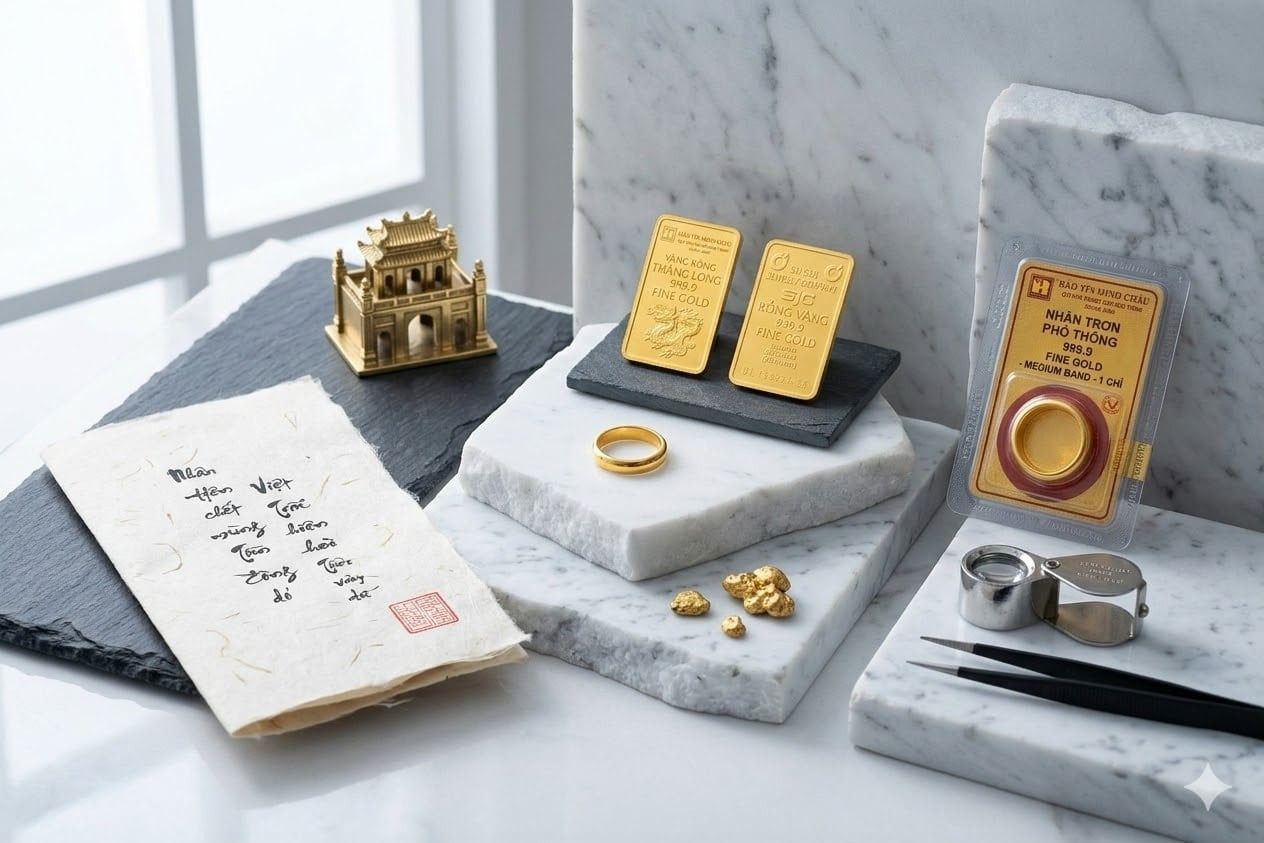 انخفاض مفاجئ في أسعار الذهب لدى شركة SJC يتجاوز مليوني دونغ فيتنامي للأونصة