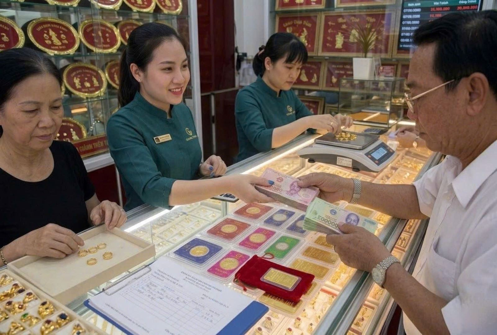 انعكاس مفاجئ يسجل ارتفاعًا تاريخيًا في سعر الذهب بأكثر من مليون دونغ فيتنامي للأونصة بعد هبوط حاد