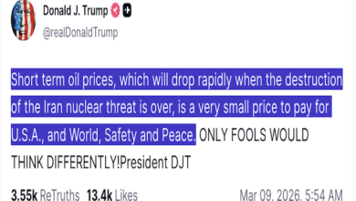 ترامب يكشف عن الأسباب وراء التراجع المفاجئ في أسعار النفط