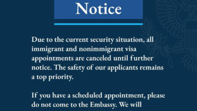 عاجل: السفارة الأمريكية في الأردن تلغي جميع مواعيد التأشيرات بشكل مفاجئ وتدفع المواطنين إلى الانتظار والتساؤل عن الأسباب