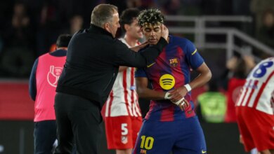 لقطة لم يرصدها البث الرسمي يا مال يتجاهل مصافحة فليك