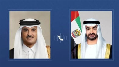 محمد بن زايد وتميم بن حمد يتبادلان الاتصالات لبحث التصعيد العسكري المتصاعد في المنطقة