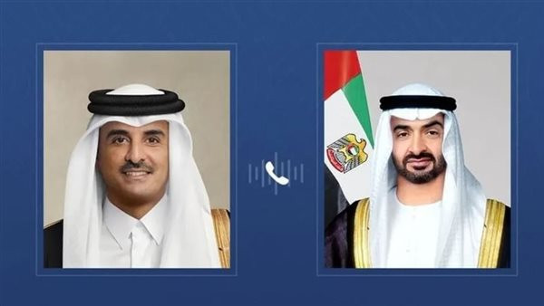 محمد بن زايد وتميم بن حمد يتبادلان الاتصالات لبحث التصعيد العسكري المتصاعد في المنطقة