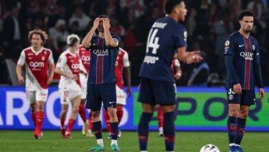 موناكو يفاجئ باريس سان جيرمان ويحقق فوزًا قاسيًا في مباراة حاسمة